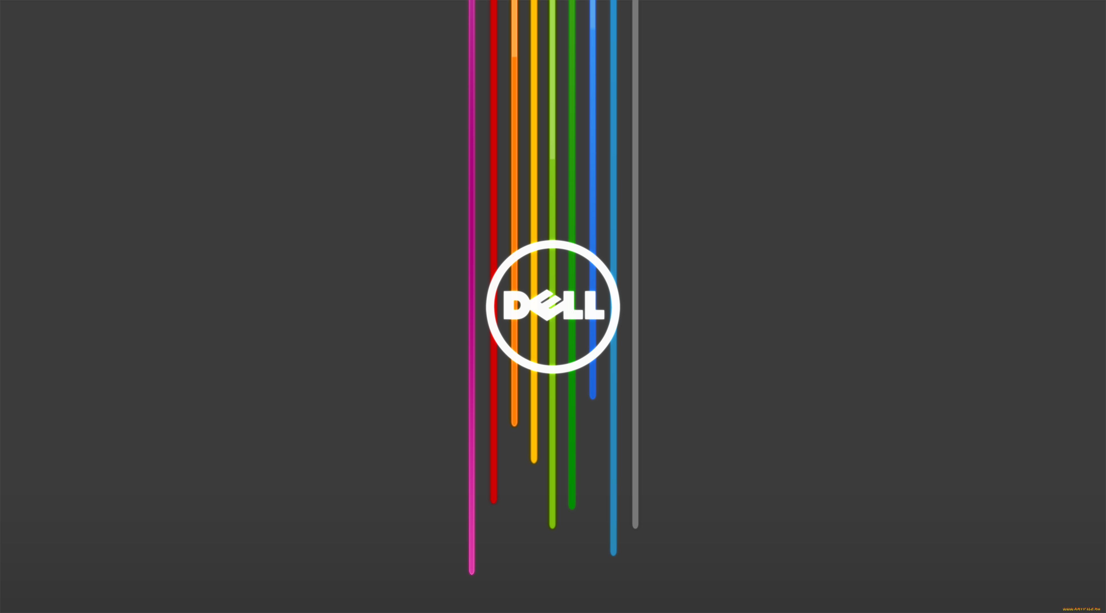 Обои синий dell